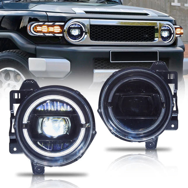 【New Arrivals】VLAND Headlights / Sequential DRL Side Lamps for Toyota FJ Cruiser 2007-2023