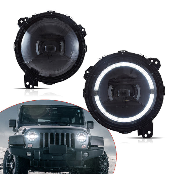 VLAND Full LED Headlights For 2018-2023 Jeep Wrangler JL Gladiator