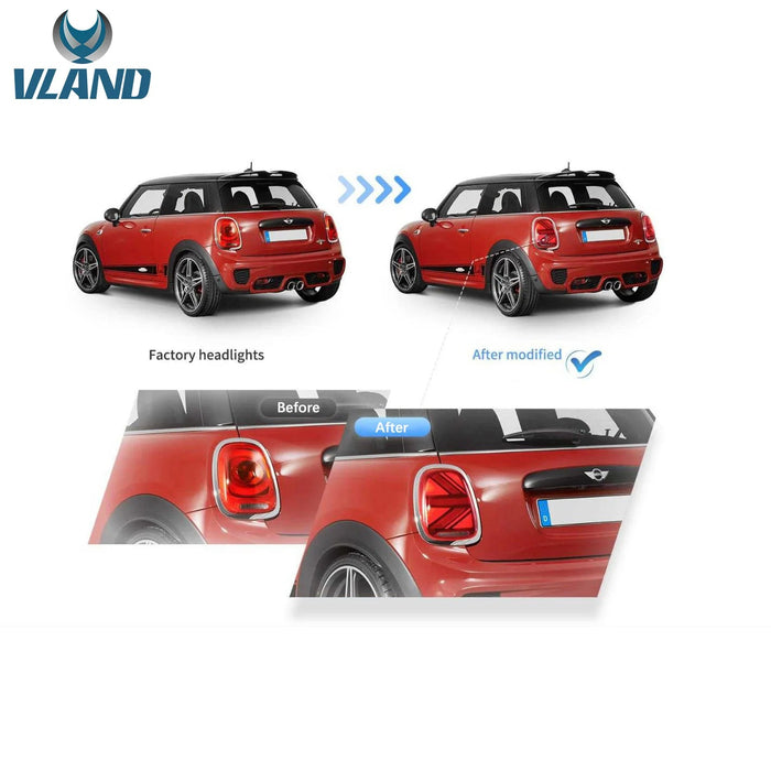 VLAND Full LED Tail Lights Lamps For BMW Mini F-Series 2014-2019 (F55 ...