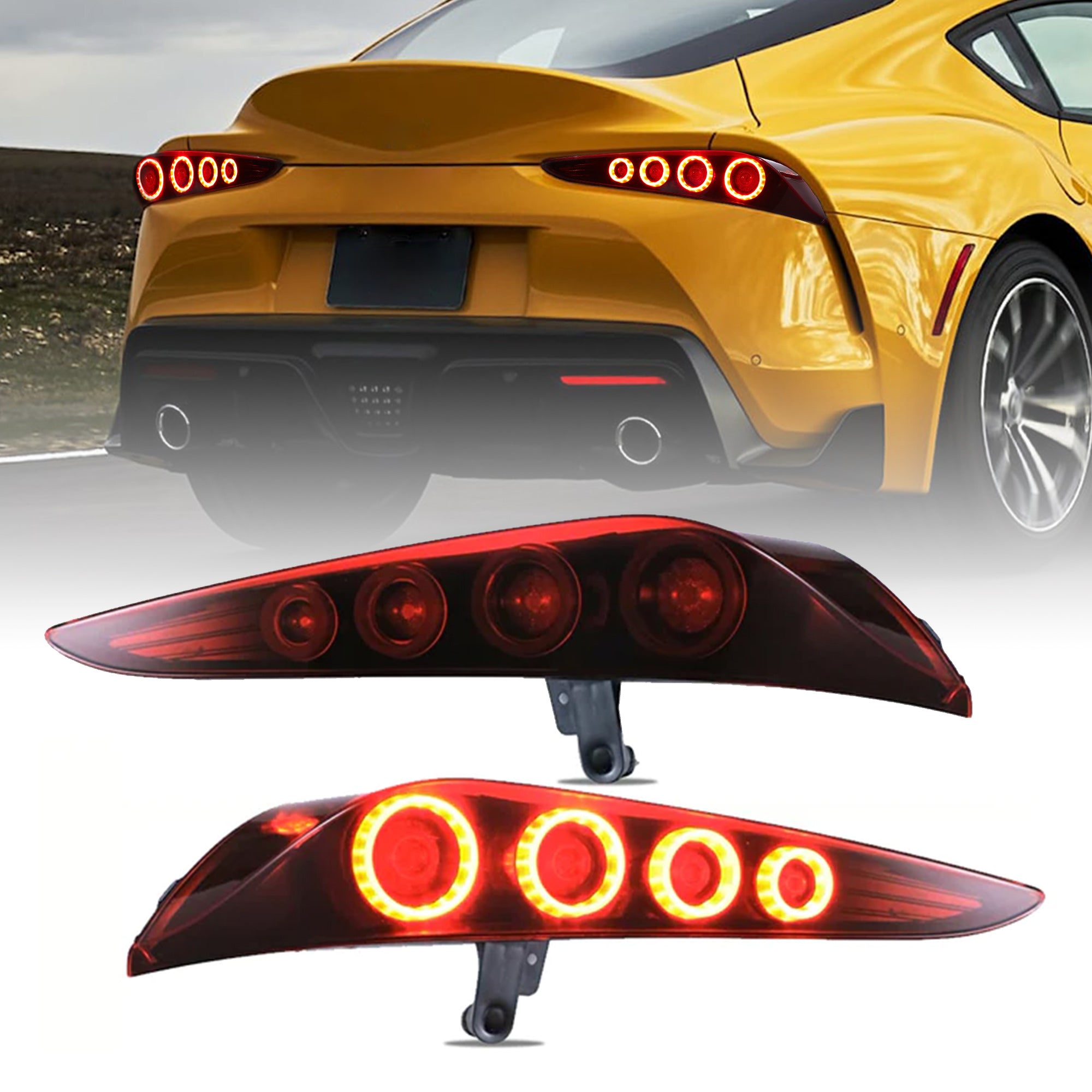 テールライト A91専用 スープラA90 お値下げ！【新品】トヨタ LED A91 & A90 MK5 Supra GR Toyota 2020-2025 for Light Tail Led TT-ABC アクセサリー