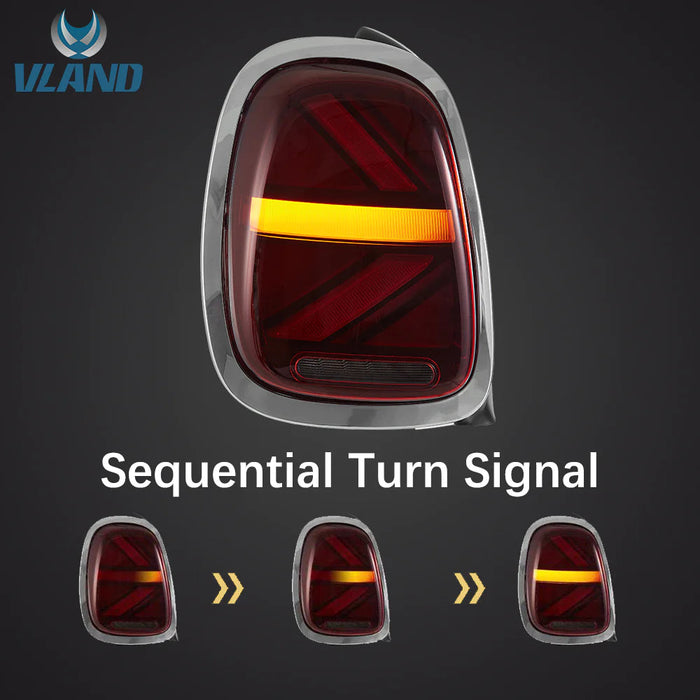 VLAND Full LED Tail Lights Lamps For BMW Mini F-Series 2014-2019 (F55 ...