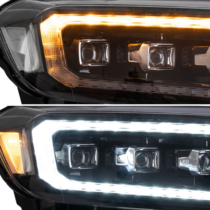 VLAND LED Projector Headlights For 2015-2022 Ford Ranger Start UP Animation DRL(For US Version)
