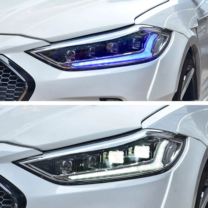 VLAND LED Headlight For 2017-2018 Hyundai Elantra W/Sequential Turn