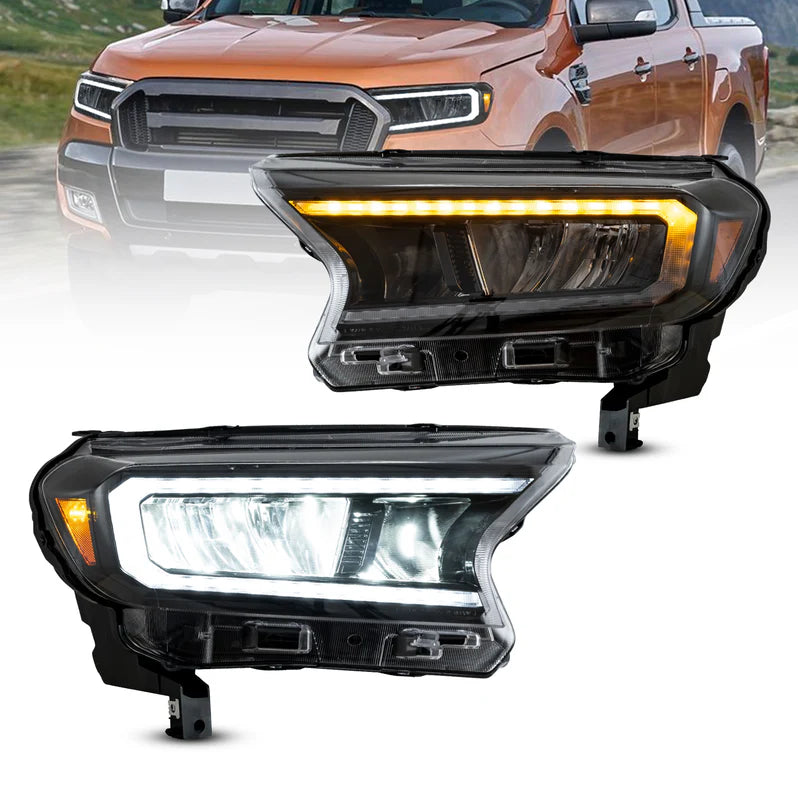 VLAND Matrix Projector and Full LED Headlights For Ford Ranger 2015-20 ...
