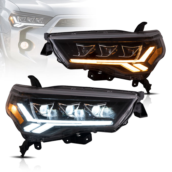 Faros delanteros LED para proyector VLAND para Toyota 4Runner 2014-2020 (no para 2021)