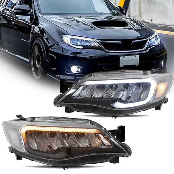 VLAND 2008-2014年式 スバル インプレッサ WRX STI用 LEDヘッドライト