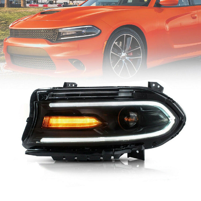 VLAND Dual Beam Projector Headlights For Dodge Charger 2015-2020