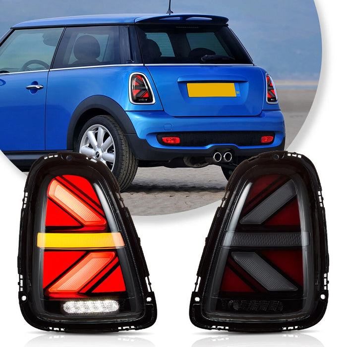 VLAND LED Tail Lights For 2007-2013 Mini Cooper R56 R57 R58 R59 w/Startup Animation