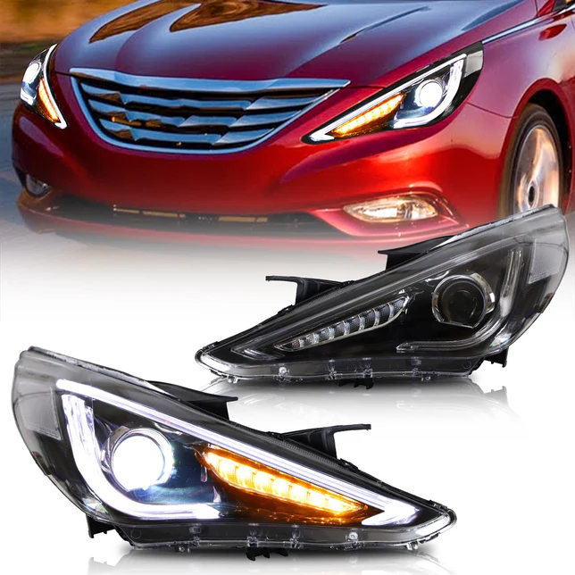 <tc>VLAND</tc> Fari anteriori sequenziali a doppio fascio per Hyundai Sonata 2011-2014