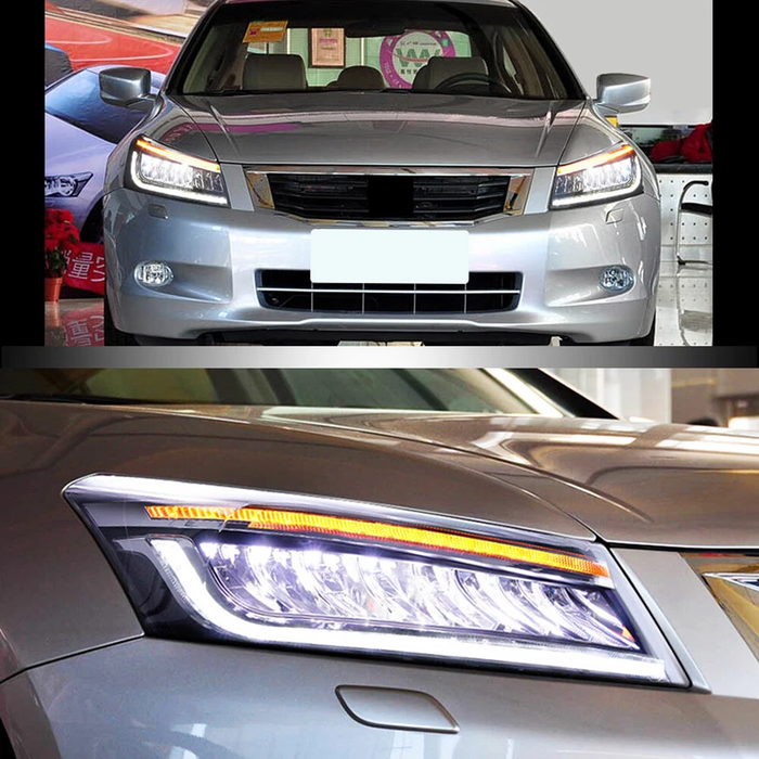 <tc>VLAND</tc> Phares à LED pour Honda Accord 8e génération 2008-2012 avec système Dynamic&Séquentiel