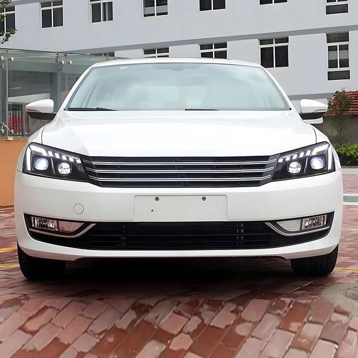 VLAND Full LED Projector Headlights For 2011-2015 Volkswagen Passat W/DRL Startup Animation