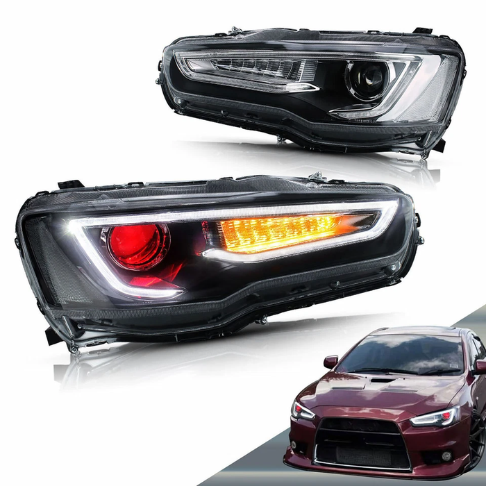 VLAND Demon Eye Projector Headlights for Mitsubishi Lancer EVO X 2008-2017