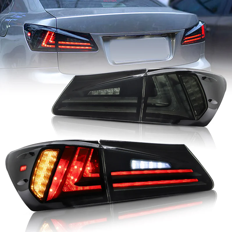 VLAND Full LED Tail Lights for Lexus IS250 IS350 2006-2012 IS200d
