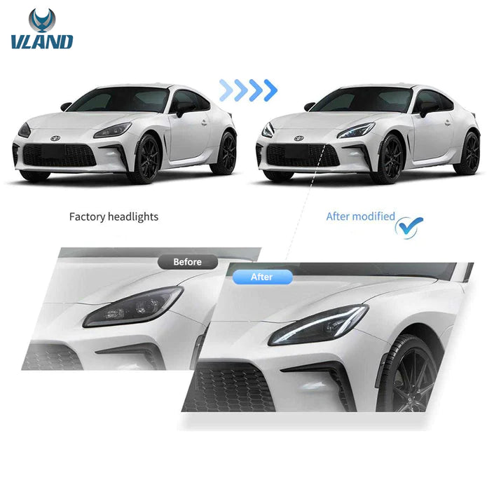 VLAND 2022-2024年式トヨタGR86とスバルBRZ第2世代ZN8/ZD8用LEDヘッド VLAND 2022-2024年式トヨタGR86とスバルBRZ第2世代ZN8/ZD8用LEDヘッド