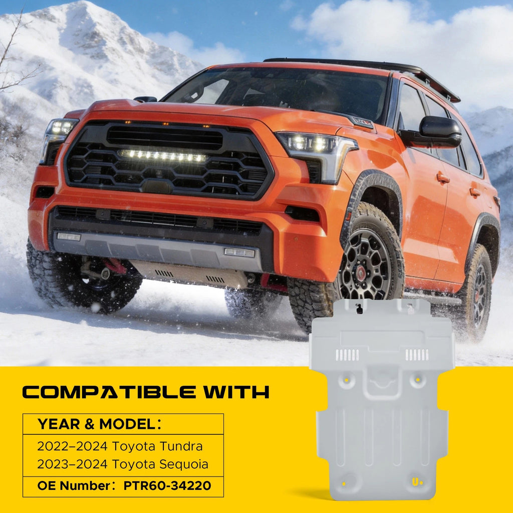 VLAND Front Skid Plate For Toyota Tundra 2022 -2024 For Sequoia