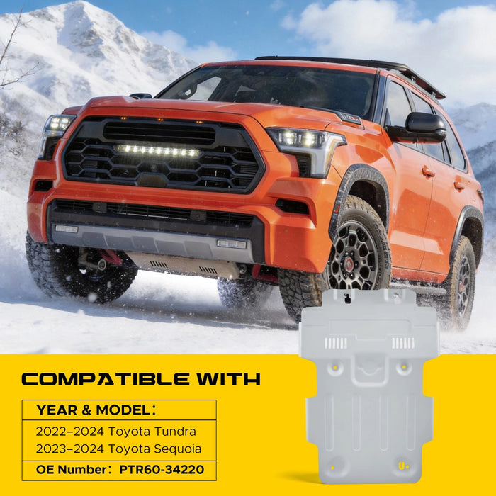 VLAND Front Skid Plate For Toyota Tundra 2022 -2024 For Sequoia 2023-2024 PTR60-34220