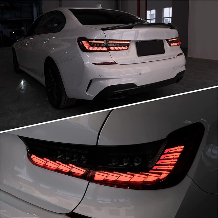 VLAND OLED Tail Lights For BMW 3 Series G20 Sedan 2019-2022 Seventh Generation with Start-up Animation(Fit For North American models)