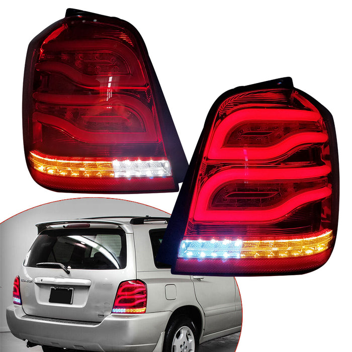 VLAND LED Tail Light For Toyota Highlander 1st Gen(XU20) 2001-2007 Rear Lamp