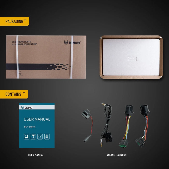 VLAND LED Headlight For 2017-2018 Hyundai Elantra W/Sequential Turn