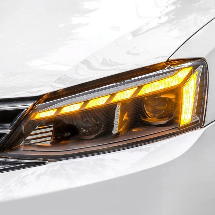 <tc>VLAND</tc> フォルクスワーゲン ジェッタ MK6 サジター 2012-2018 用 LED ヘッドライト（シーケンシャルターン機能付き）