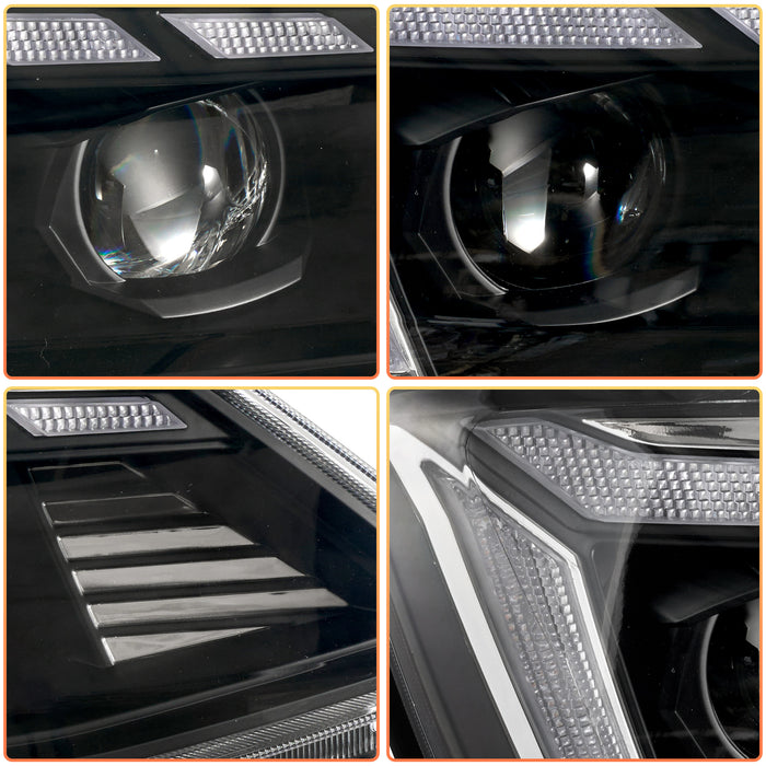 <tc>VLAND</tc> フォルクスワーゲン ジェッタ MK6 サジター 2012-2018 用 LED ヘッドライト（シーケンシャルターン機能付き）