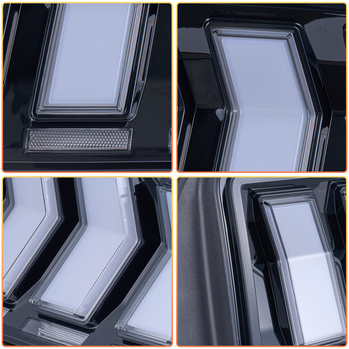 <tc>VLAND</tc> フォード マスタング 2005-2009 用 フル LED RGB テールライト（シーケンシャルターンシグナル付き）