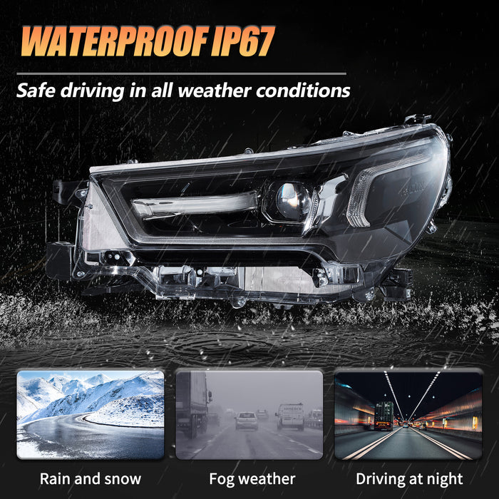 VLAND LED Headlights For Toyota Hilux / Revo 2021-2024