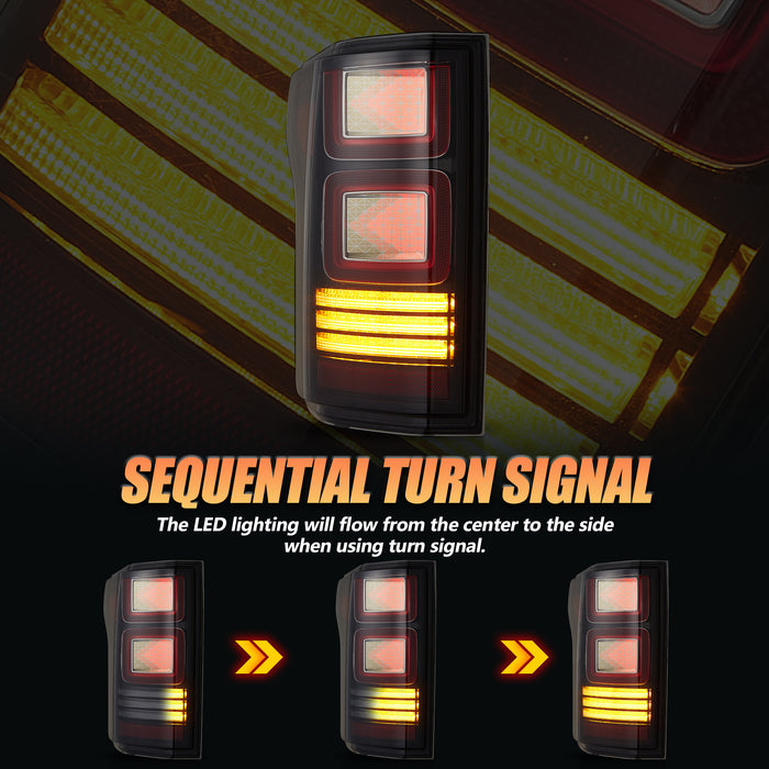 プラグアンドプレイ VLAND 2015-2020年式フォードF150用OLEDテールライト（アニメーションアンバーウィンカー付き）