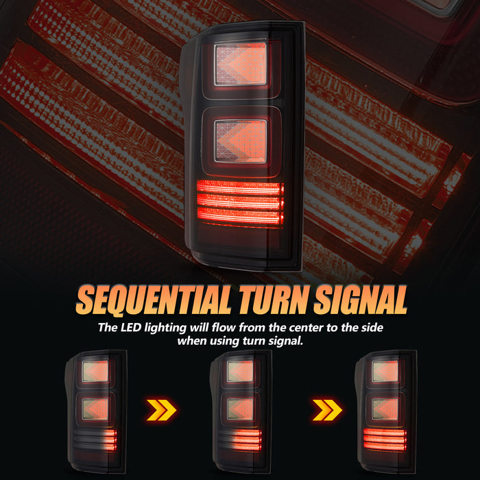 プラグアンドプレイ VLAND 2015-2020年式フォードF150用OLEDテールライト（アニメーションアンバーウィンカー付き）