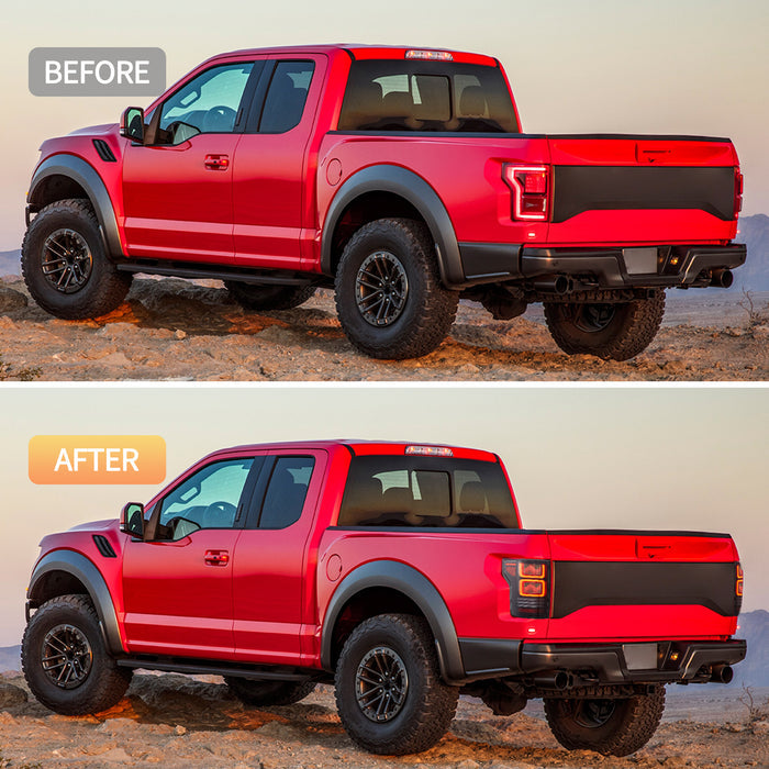 プラグアンドプレイ VLAND 2015-2020年式フォードF150用OLEDテールライト（アニメーションアンバーウィンカー付き）