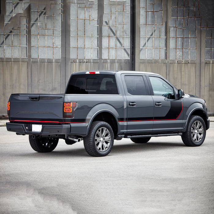 プラグアンドプレイ VLAND 2015-2020年式フォードF150用OLEDテールライト（アニメーションアンバーウィンカー付き）