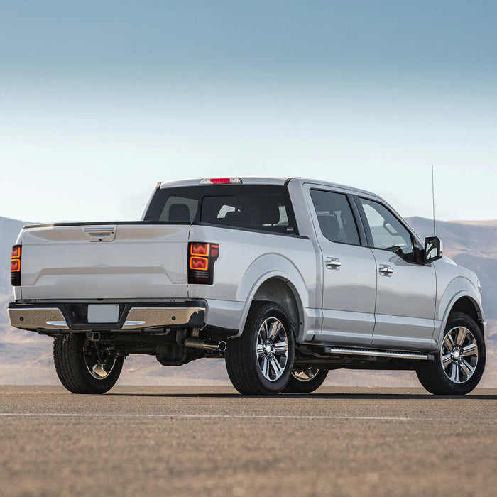 プラグアンドプレイ VLAND 2015-2020年式フォードF150用OLEDテールライト（アニメーションアンバーウィンカー付き）