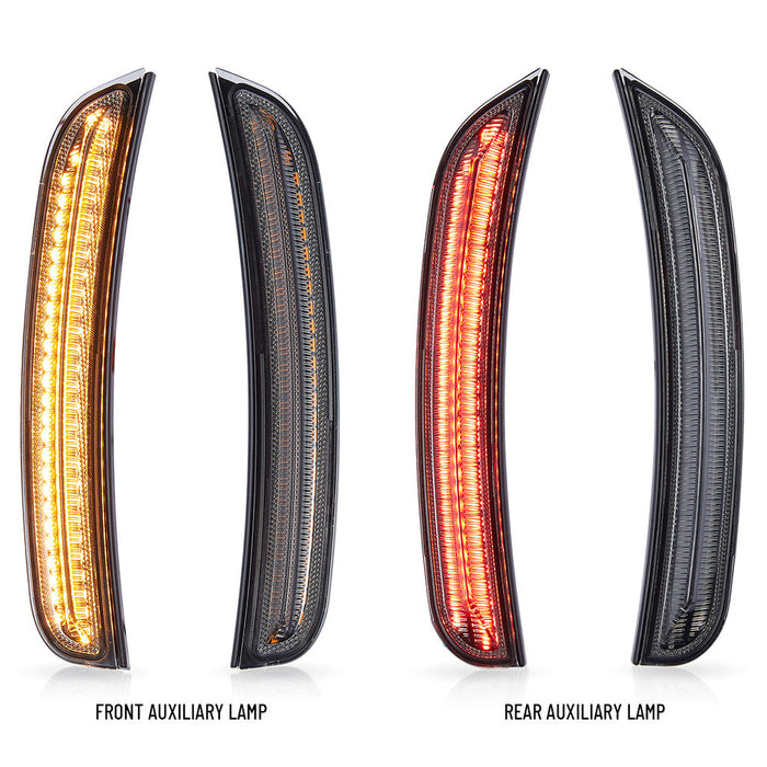 VLAND Front And Rear LED Side Marker Lamps For 2015-2023 Dodge Charger