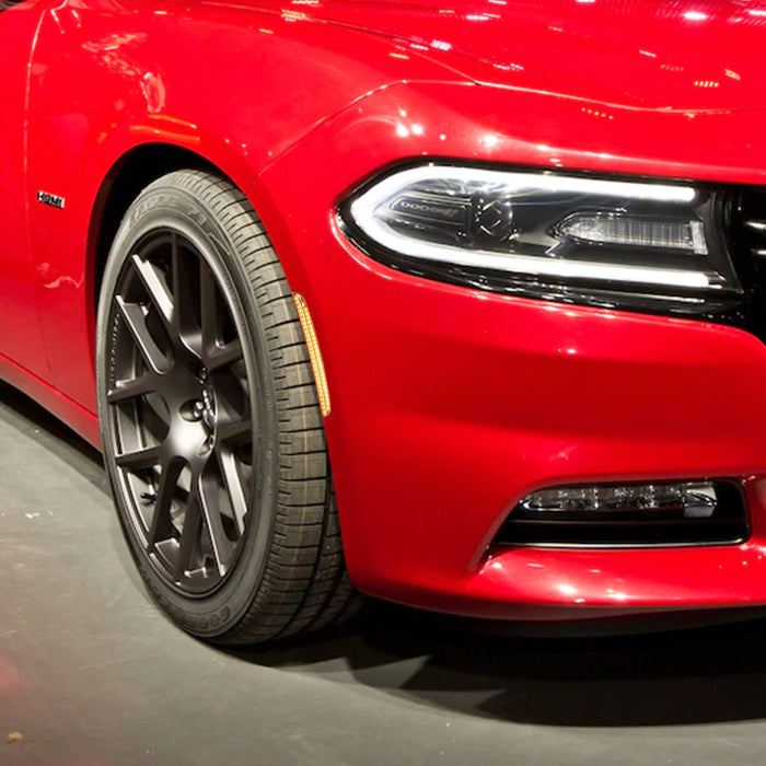 VLAND Front And Rear LED Side Marker Lamps For 2015-2023 Dodge Charger