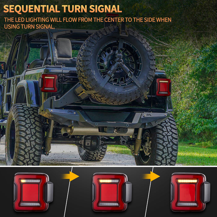 VLAND OLED Taillights For 2018-2023 Jeep Wrangler JL JLU