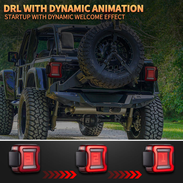 VLAND OLED Taillights For 2018-2023 Jeep Wrangler JL JLU