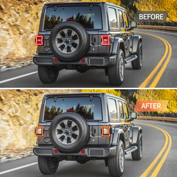 VLAND OLED Taillights For 2018-2023 Jeep Wrangler JL JLU