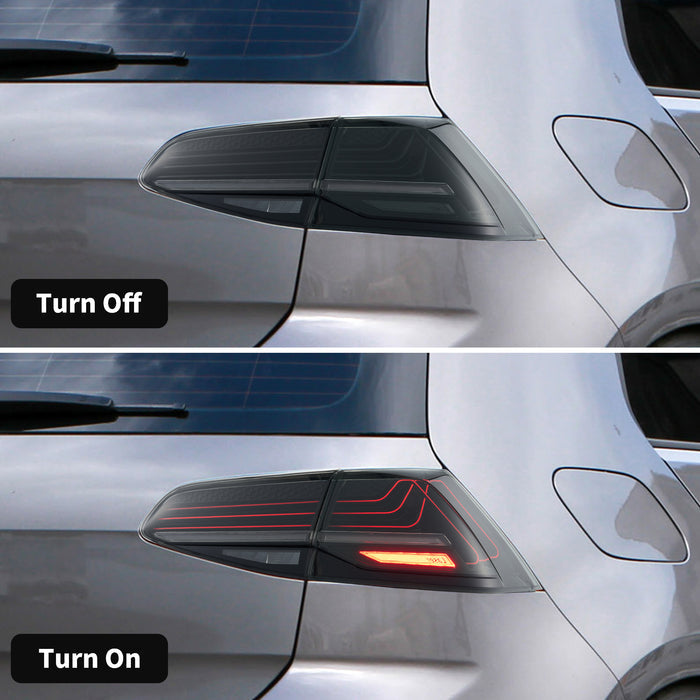 VLAND LED Laser Taillights For 2015-2021 Volkswagen VW Golf 7 MK7 MK7.5 Hatchback (Europe is 2013-2019)