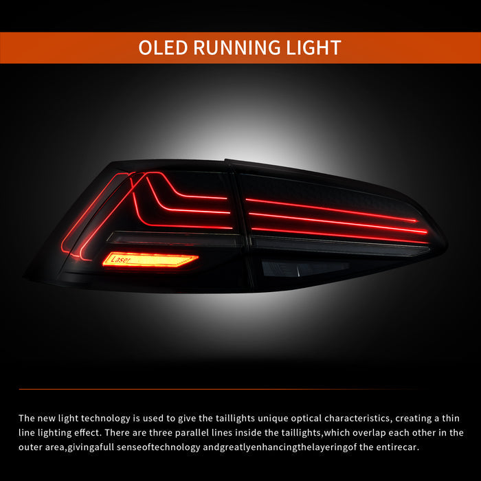 VLAND LED Laser Taillights For 2015-2021 Volkswagen VW Golf 7 MK7 MK7.5 Hatchback (Europe is 2013-2019)