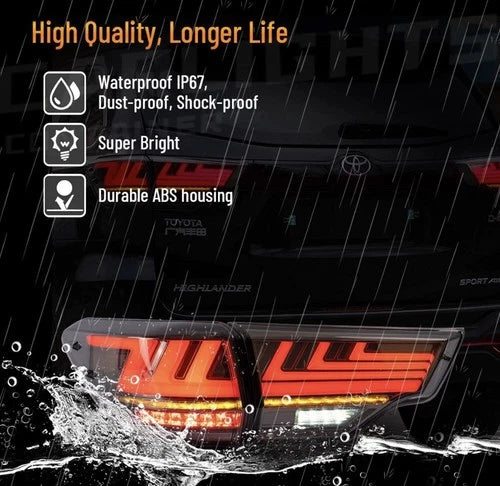 VLAND LED Tail lights For 2014-2019 Toyota Highlander