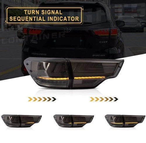 VLAND LED Tail lights For 2014-2019 Toyota Highlander