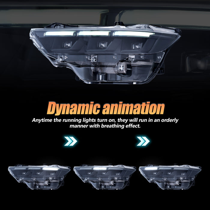 VLAND LED Headlights For 2024 2025 Ford Mustang 7th Gen