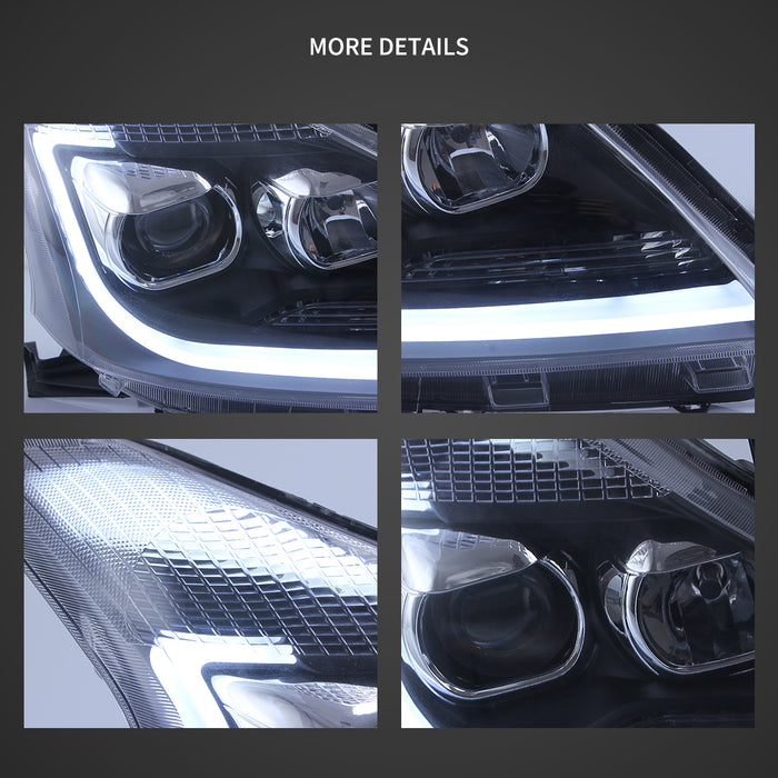 VLAND Projector Headlights For Toyota AVvanza 2012-2015 LED HEAD LAMP w/Sequential Indicators(For Southeast Asia)