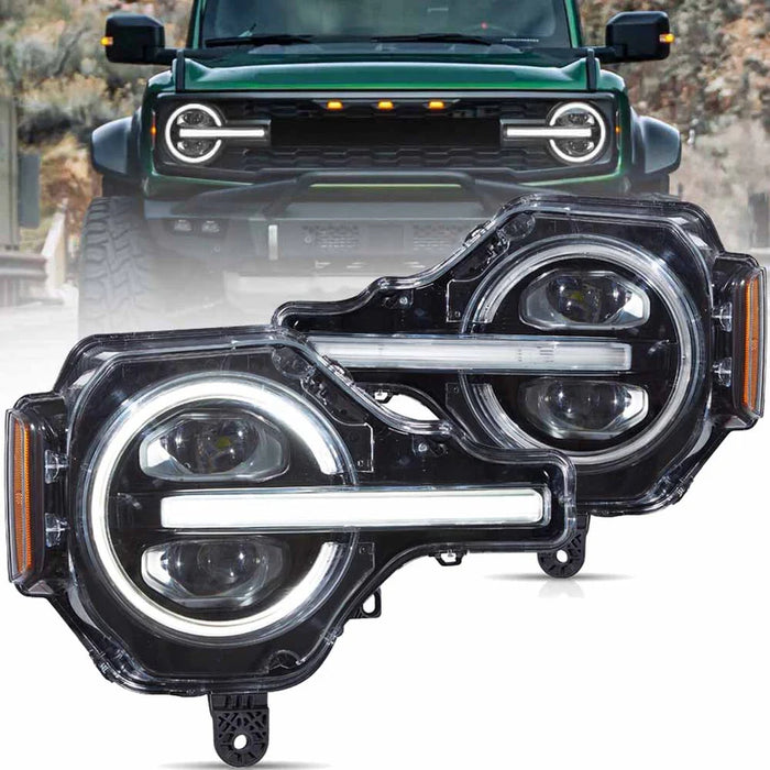 Set For 2021 2022 2023 Ford F-150 Projector VLAND Full LED Headlights Frontlamps Set For 2021 2022 2023 Ford F-150 Projector VLAND Full LED Headlights Frontlamps