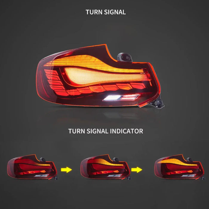 VLAND LED Taillights For BMW M2 F22 F23 F87 1st Gen 2014-2021 with Dyn ...