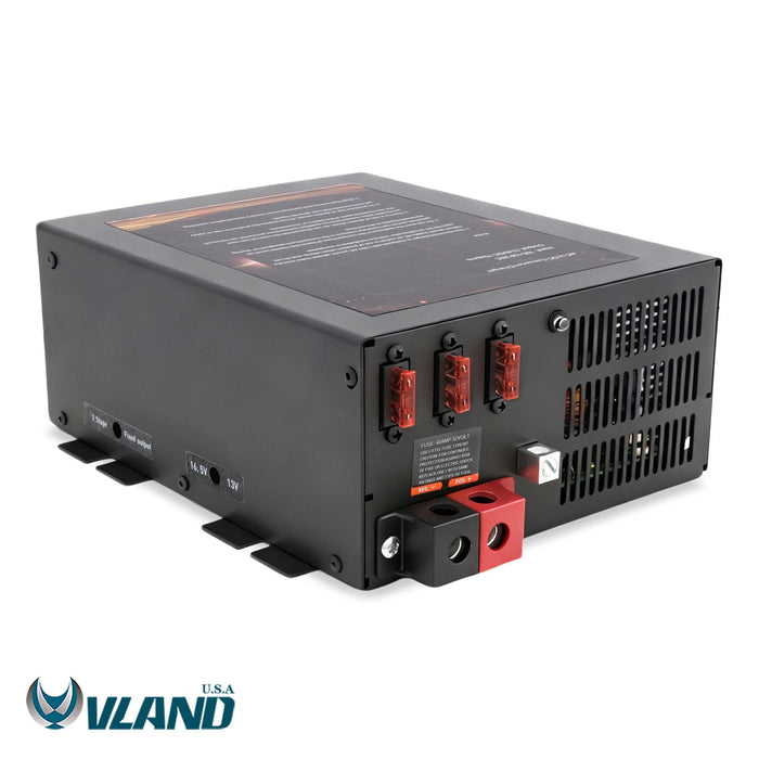 VLAND 12V RV Power Converter Battery Charger 3-Stage For Camper Marine PM3-55LK