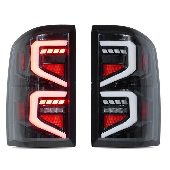 VLAND LED Tail Lights For 2014-2018 GMC Sierra 1500 2500 3500 HD w/Startup Pair