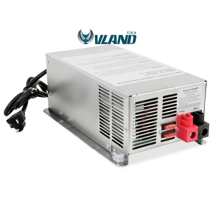 VLAND RV Trailer Camper 75 Amp Power Converter - WF-9875-MBA WF-9875 Series ONE SET