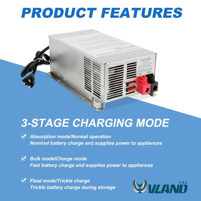 VLAND 65A RV Main Board Smart Charging Upgrade Part for WFCO Power Center WF-9865-MBA