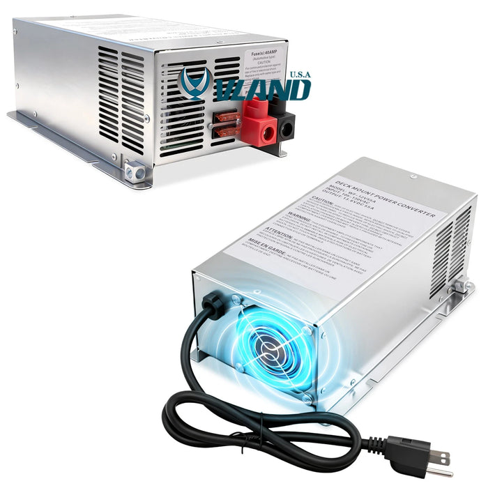 VLAND RV Trailer Camper 75 Amp Power Converter - WF-9875-MBA WF-9875 Series ONE SET
